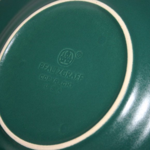 Pfaltzgraff Solstice Dark Green Lot of 4 Bread or Appetizer 8" Plate R-156 - Picture 3 of 6